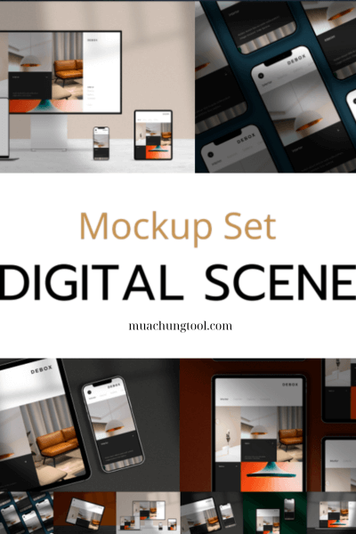 Digital Scene Mockup Set