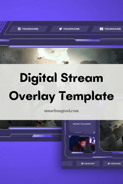 Digital Stream Overlay Template