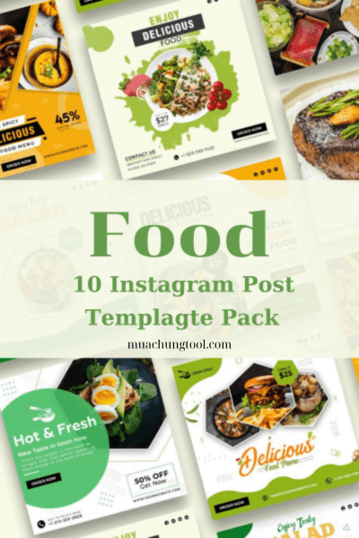Food Social Media Posts Instagram Templates