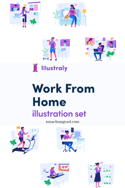 Illustraly – Work From Home Set
