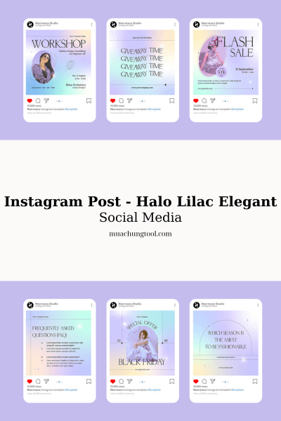 Instagram Post - Halo Lilac Elegant