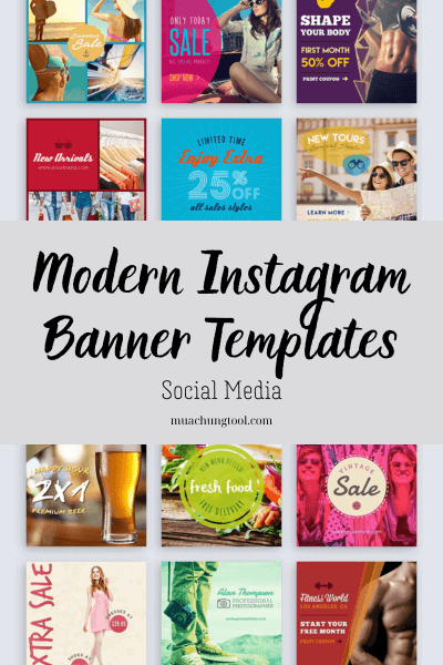 Modern Instagram Banner Templates