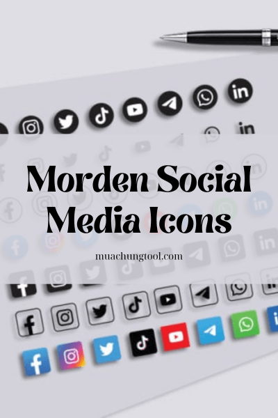 Morden Social Media Icons