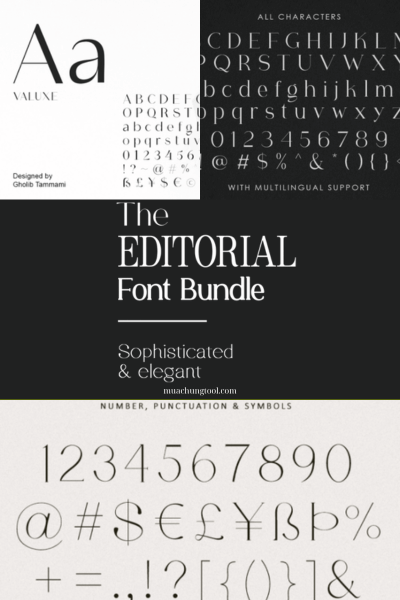 The Editorial Font Bundle