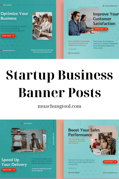 Startup Business Banner Posts
