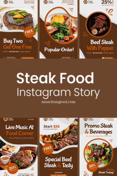 Steak Food Instagram Story