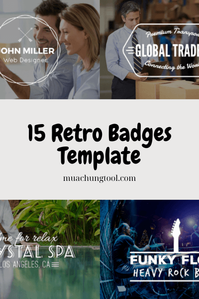 15 Retro Badges Template