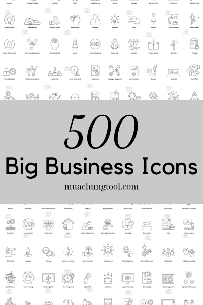 500 Big Business Icons