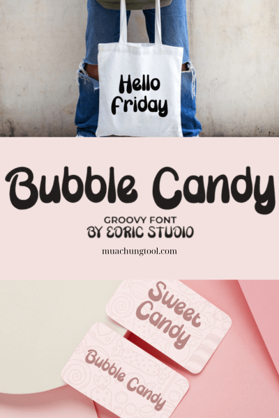 Bubble Candy Groovy Display Font