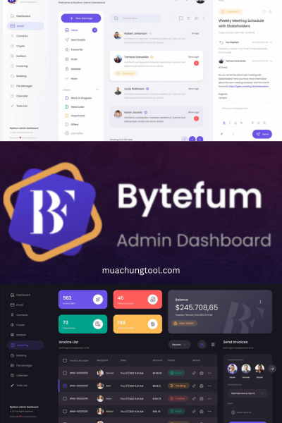 Bytefum – Admin Dashboard UI Template
