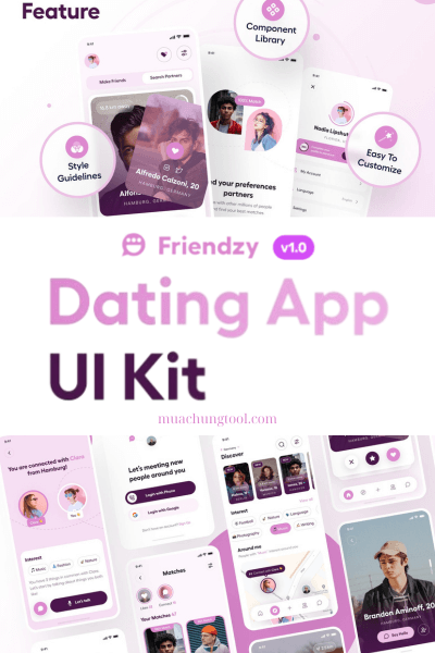 Friendzy – Dating App UI Kit