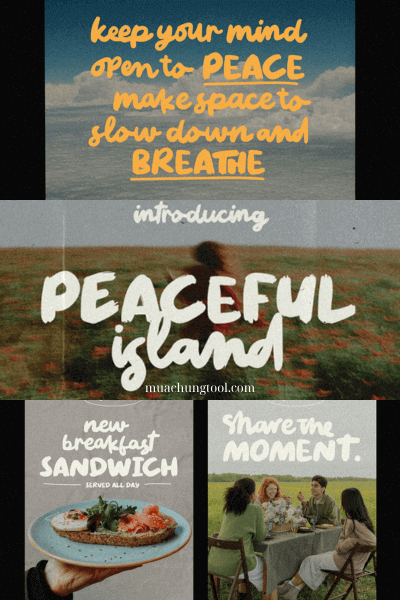 Peaceful Island Font Duo
