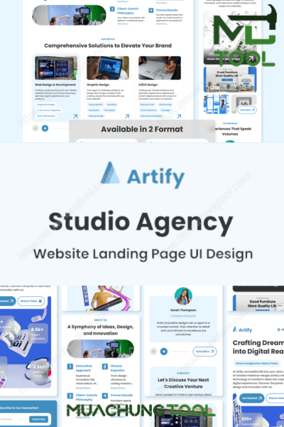 Artify – Studio Agency Landing Page
