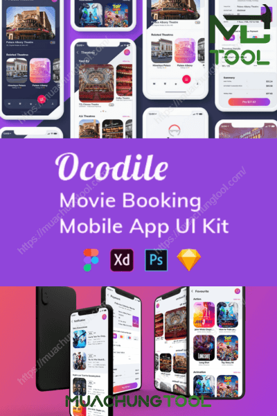 Ocodile Movie Booking MobileApp UI Kit