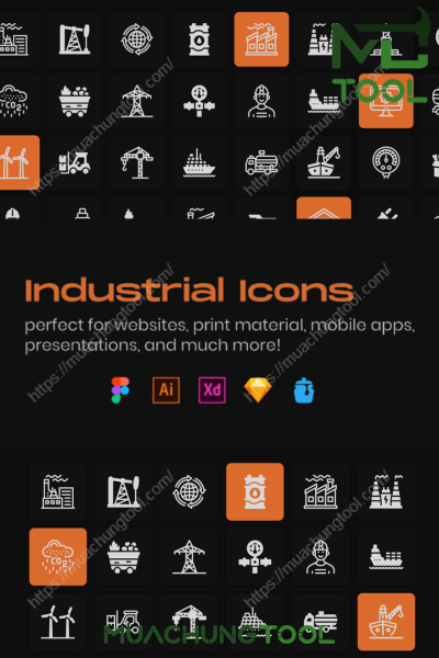 Pack Of Industrial Linear Icons