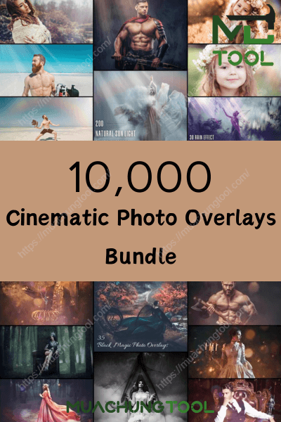 10,000 Cinematic Photo Overlays Bundle