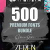 500 Premium Fonts Bundle