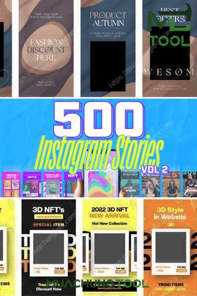 500 Social Media Stories Bundle